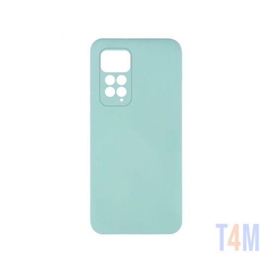 Capa de Silicone com Moldura de Câmera para Xiaomi Redmi Note 11 Pro Verde